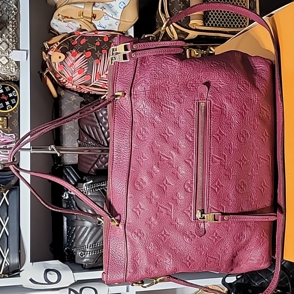 Louis Vuitton Handbags - Louis Vuitton Burgundy  Empreinte Leather Bastille MM